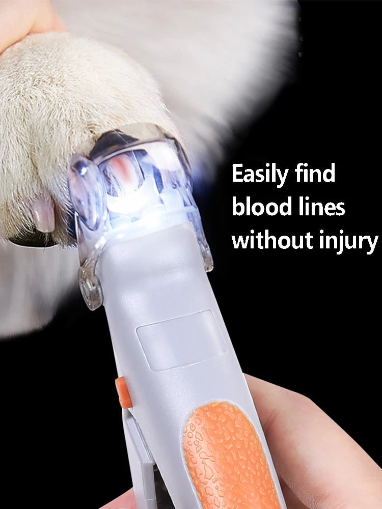 Coupe - ongles pour animaux de compagnie avec lumières LED en acier inoxydable. Tondeuses pour chiens et chats Outils de toilettage et de nettoyage pour animaux de compagnie. - Élifa