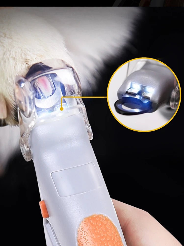 Coupe - ongles pour animaux de compagnie avec lumières LED en acier inoxydable. Tondeuses pour chiens et chats Outils de toilettage et de nettoyage pour animaux de compagnie. - Élifa